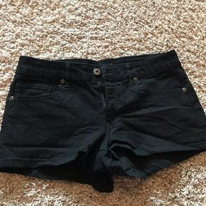 black booty shorts